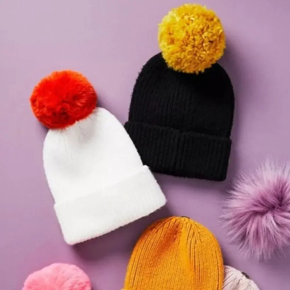 NEW Anthropologie Pick-A-Pom Topper Removable in Orange